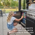 thumbnail image 6 of Backyard Discovery Luxury Galvanized Steel Covered Outdoor Kitchen w/ Grill & Pizza Oven, 6 of 26