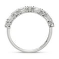 thumbnail image 2 of 1.20 C.T. TW Emerald and Round Cut Diamond Band in 14K Gold, 2 of 6