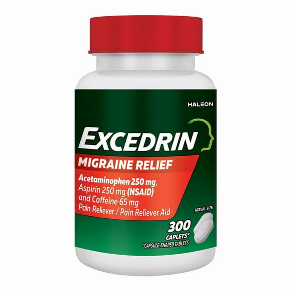 Excedrin Migraine Pain Relief Caplets, 300 ct.