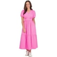 thumbnail image 2 of French Connection Ladies Puff Sleeve Maxi Dress, 2 of 9
