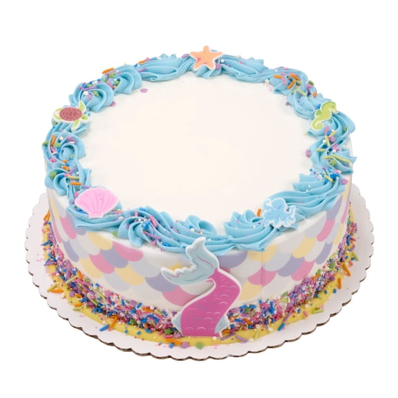 Mermaid 10" Double Layer Cake