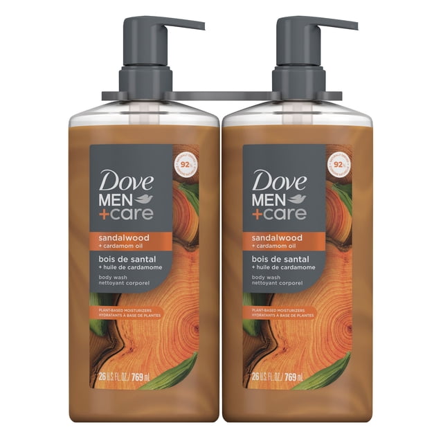 Dove Men+Care Sandalwood Body Wash, 26 fl. oz., 2 pk.