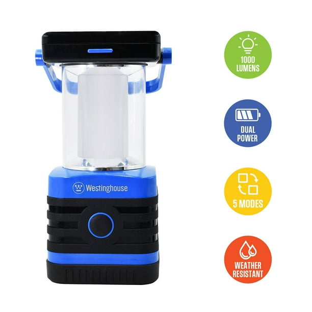 ライト・ランタン YADEN POWER STOCK LANTERN 1000 BOX Westinghouse 1000 Lumen Solar Rechargeable LED Portable Lanterns