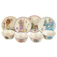 thumbnail image 1 of Zak Designs 8-Piece Bamboo Melamine Kids Dinnerware Set, 1 of 9