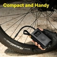thumbnail image 6 of HOTO Air Pump ADV, 150 PSI Portable Tire Inflator & Air Compressor Tool with Digital Pressure Gauge, SOS emergency light, Fits for Car, Motorcycle, Bike, and Ball, 6 of 10