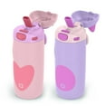 thumbnail image 3 of Ello Ellies 2-Pack 12oz Kids Stainless Steel Vacuum Insulated Water Bottle with Straw & Leak-Proof Lid, 3 of 6