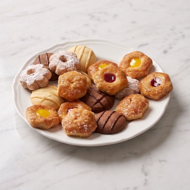 Verona Assorted Italian Puff Pastries and Shortbread Tin, 72 ct