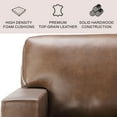 thumbnail image 2 of Emery Top-Grain Leather Arm Chair, Assorted Colors, 2 of 7