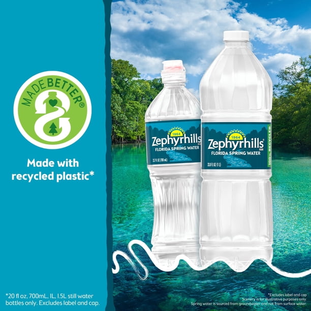Zephyrhills 100% Natural Spring Water, 1 L, 15 pk. - Samsclub.com