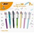 thumbnail image 1 of BIC 4-Color Retractable Ball Point Pens, 7-Count, Assorted Colors, 1 of 12