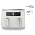 thumbnail image 3 of Ninja Foodi 6-in-1, 8-Quart 2 Basket Air Fryer with DualZone Technology & 2 Bonus Broiler Racks, 3 of 12