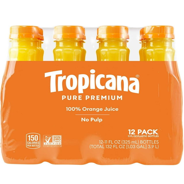 Tropicana Pure Premium Orange Juice No Pulp, 11 fl. oz., 12 pk.
