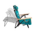 thumbnail image 5 of Logo Brands Miami Dolphins Reclining Beach Chair, 5 of 6