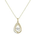 thumbnail image 1 of 0.75 CT. T.W. Dancing Diamond Pendant Necklace in 14K Two-Tone Gold, 1 of 7
