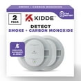 thumbnail image 1 of Kidde Smoke & Carbon Monoxide Detector, AA Battery Powered, LED Warning Lights, 2 pack, 1 of 13