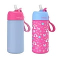 thumbnail image 1 of Bentgo 2-Pack Kids Stainless Steel 14 oz Water Bottle Set, Assorted Designs, 1 of 6