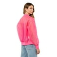thumbnail image 3 of Edited by Remi Bader Women's Sheer Bomber Jacket, 3 of 10