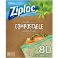 thumbnail image 1 of Ziploc Compostable Sandwich Bags, 80 ct., 1 of 5