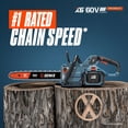 thumbnail image 2 of X6 60V Max* 16" Cordless Chainsaw, Brushless (4.0 Ah Battery & Charger Included), 2 of 14