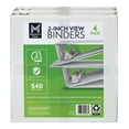 thumbnail image 3 of Member's Mark 2" D-Ring View Binder, White 4 pk., 3 of 8