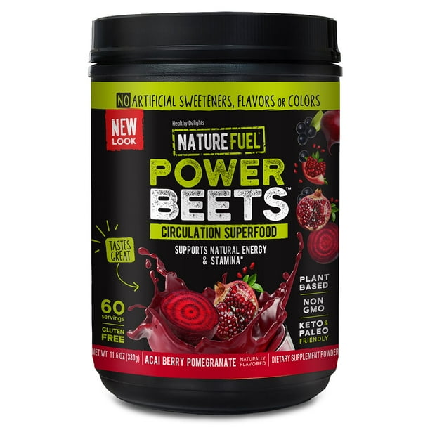 Nature Fuel Power Beets Circulation Superfood Juice Powder, 60