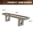 thumbnail image 2 of Barrington Billiards 11' Aurora Outdoor Shuffleboard Table With All-Weather Playfield & 8-Puck Set, 2 of 8