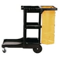 thumbnail image 6 of Rubbermaid Cleaning Cart with Zippered Bag, Black 4 Shelves, 6 of 10