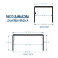 thumbnail image 18 of Backyard Discovery Louvered Pergola, Choose Size, 18 of 19