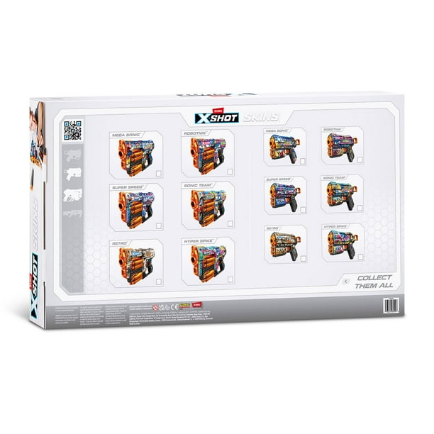 Zuru X-Shot Combo Pack Dread Sonic & Flux Sonic Blaster, 4 pk