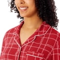 thumbnail image 4 of Dreammark Women's 2-Piece Notch Collar Pajama Set, 4 of 12