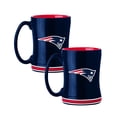 thumbnail image 1 of Logo Brands New England Patriots 14oz Relief Mug Set, 1 of 5