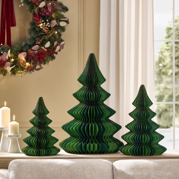 Member's Mark Honeycomb Paper Trees, Set of 3