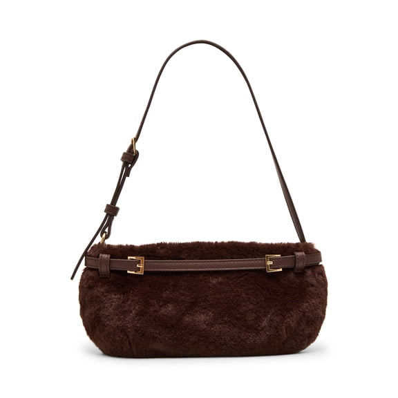 Betsey Johnson XOJANE Faux Fur Belted Shoulder Bag