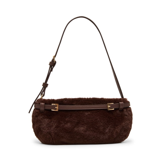 Betsey Johnson XOJANE Faux Fur Belted Shoulder Bag