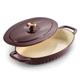 thumbnail image 2 of Tramontina 3-QT. Cast Iron Au Gratin with Lid, 2 of 8