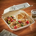 thumbnail image 4 of Hefty ECOSAVE 3-Compartment Hinged Lid Container, 9" x 9", 50 ct., 4 of 5