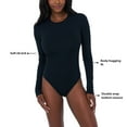 thumbnail image 2 of Edited by Remi Bader Women's Long Sleeve Bodysuit, 2 of 8
