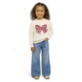 thumbnail image 1 of Lands' End Toddler Girls Bow Sweater, 1 of 5