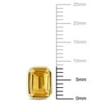 thumbnail image 3 of Emerald Cut Citrine Stud Earrings in 14K Gold, 3 of 6