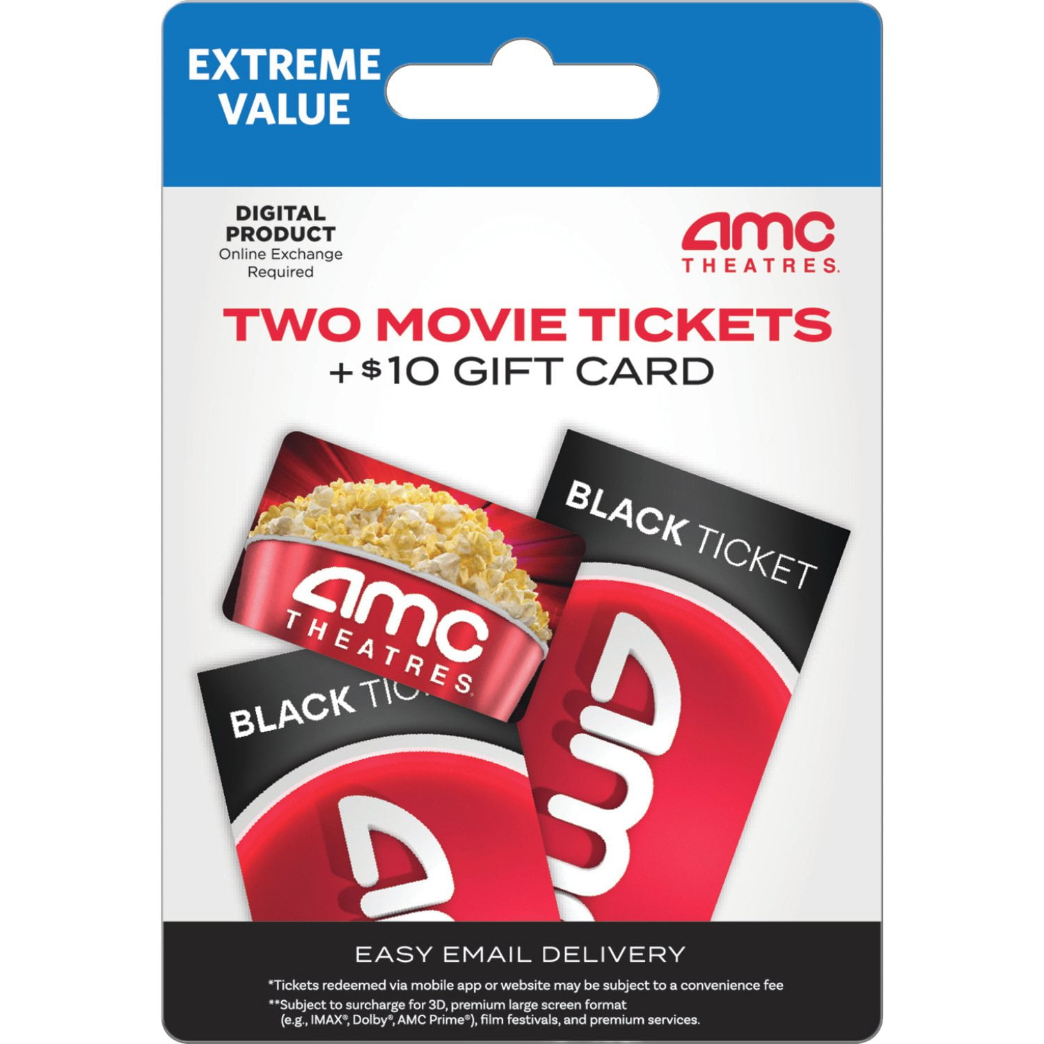 2 AMC Black Tickets + $10 Code Email Delivery - Samsclub.com