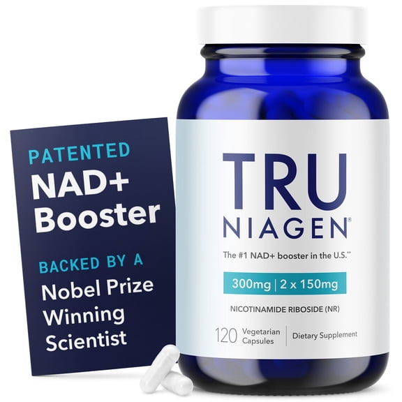 Tru Niagen NAD+ Supplement, 300mg Vegetarian Capsules, 120 ct.
