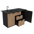 thumbnail image 3 of Keter Signature Collection Resin Outdoor Compact Kitchen, Venetian, 3 of 10
