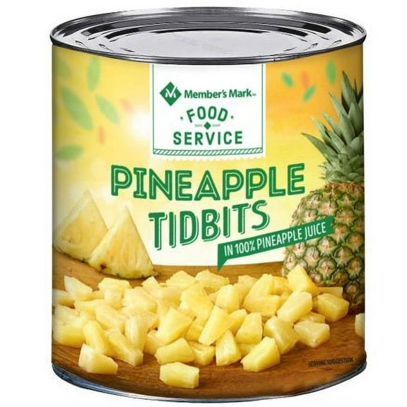 Member's Mark Pineapple Tidbits, 107 oz.
