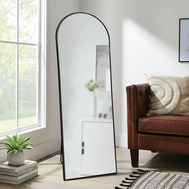 Member's Mark 22" x 67" Metal Arch Floor Easel Mirror, Black or Brass