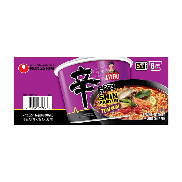 Shin Tom Yum Big Bowl, 6 pk.