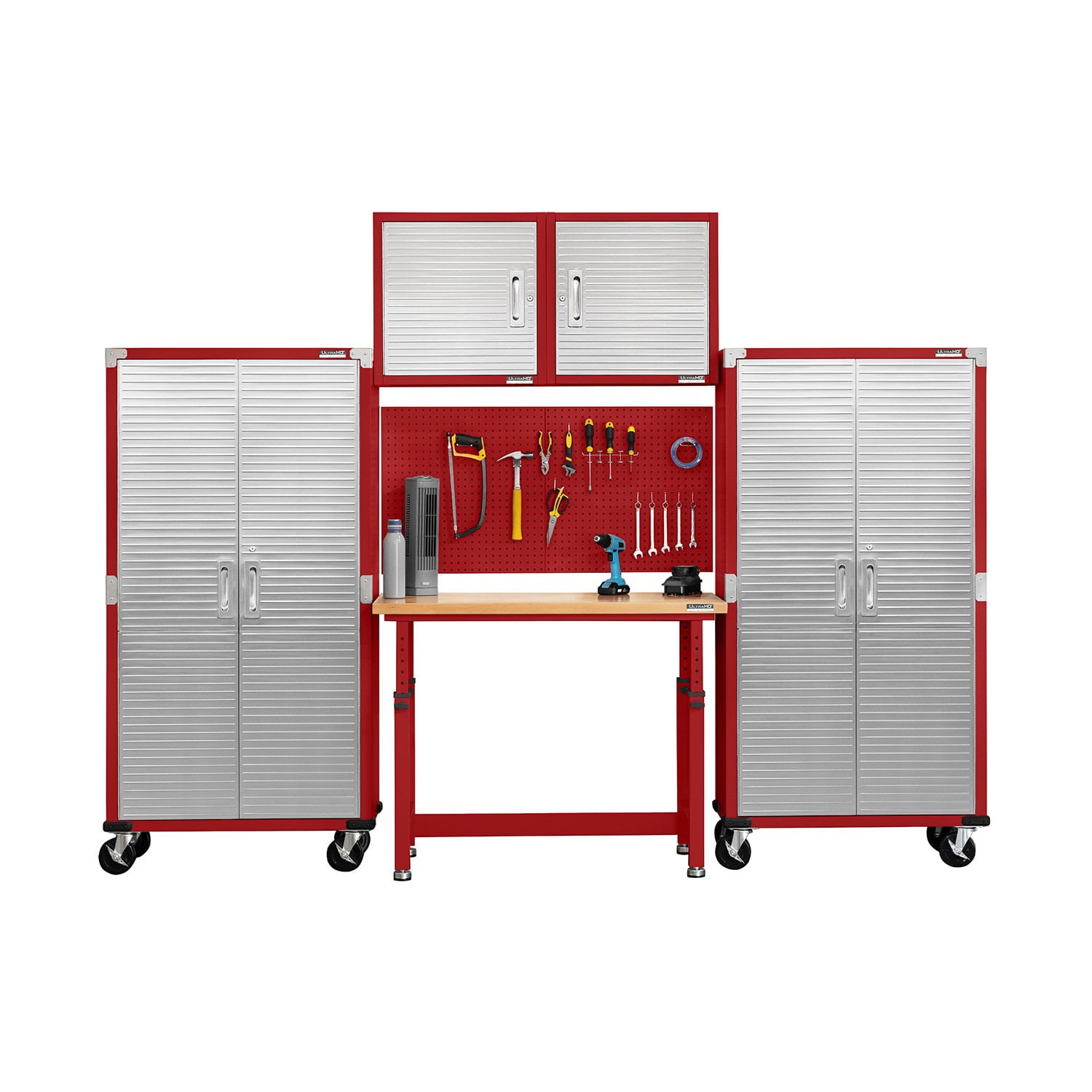 Seville Classics UltraHD 5-Piece Steel Garage Cabinet Storage Set