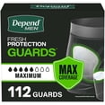 thumbnail image 1 of Depend Fresh Protection Guards for Men, Maximum Absorbency, 112 ct., 1 of 10