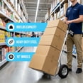 thumbnail image 4 of Simpli-Magic 2 in 1 Convertible Hand Truck and Garage Moving Dolly, 800LBS – Heavy-Duty Moving Dolly Utility Platform Cart with 10" Wheels & Handle, 4 of 7