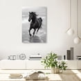 thumbnail image 3 of Graceful Horse Black and White Canvas Print by Oliver Gal Prints, 3 of 5