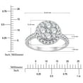 thumbnail image 6 of 1.20 CT. T.W. Round Cluster Halo Diamond Ring in 14K Gold, 6 of 6